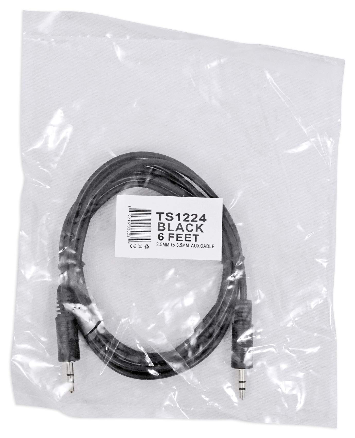 Amazon.com: Rockville TS1224 6 Foot 3.5MM to 3.5MM Aux Cable, 100